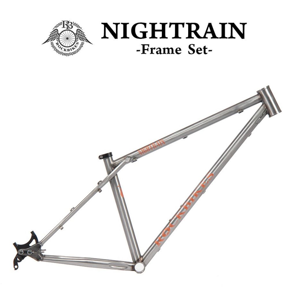 マウンテンバイク ACTWITH×ROCKBIKES コラボレーション S (370mm):適応身長155cm～175cm オリジナル フレームセット 『Nightrain（ナイトレイン）』