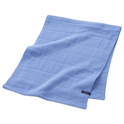 高吸水ガーゼフェイスタオル(ロング＆ワイド)2枚セット(四重織シャリ感ガーゼ)和泉木綿