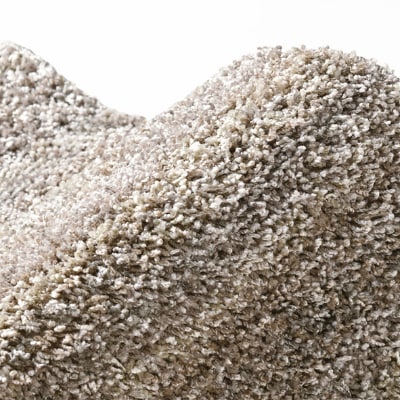 【サイズ140×200cm】カーペットラグ　さらさらふわふわ長続き(リュストル)　色:グレージュ