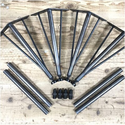 鉄脚　直径22ジョイント(高さ670mm) 4本セット　COBA (1)【配送不可地域：離島・北海道・沖縄県】