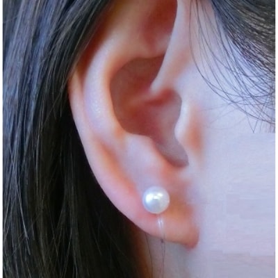 あこや真珠のピアス風イヤリング(金属アレルギー対応)【配送不可地域：沖縄県】