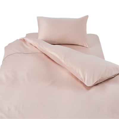 【シングル】カバー掛・シーツ(45cm)・枕＆パジャマ(男女兼用Mサイズ)4点セット色シャインローズ