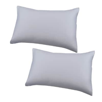 パジャマ(男女兼用XLサイズ)＆ダウンピロー(羽毛枕)＆ピローケース2枚　カラー　シルバースカイ