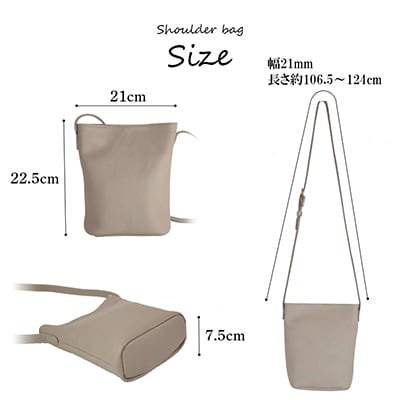 【ショルダーバッグ】斜めがけ 本革 ショルダーバッグ  小さめ バケツ型【as-23ss-GG】