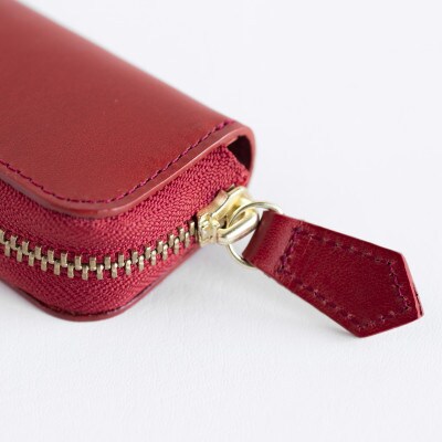 【キーケース】イタリアンレザー 本革 4連タイプ スリム ブッテーロ【apo-16bu-RD】