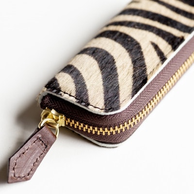 【ハラコ キーケース】牛毛皮 本革 4連タイプ スリム アニマル柄【apo-16nch-ZEB】