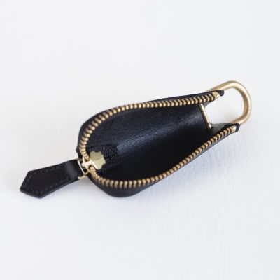 【キーケース】イタリアンレザー 本革 コンパクト 1本差し ブッテーロ【apo-18bu-BK】