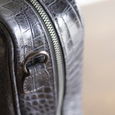 【ビジネスバッグ】クロコエンボスレザー ビジネスブリーフ 2way 通勤【at-17ec-NV】