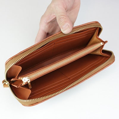 【ハラコ 長財布】ホルスタイン 財布 本革 ラウンドファスナー ロングウォレット【aw-15nch】