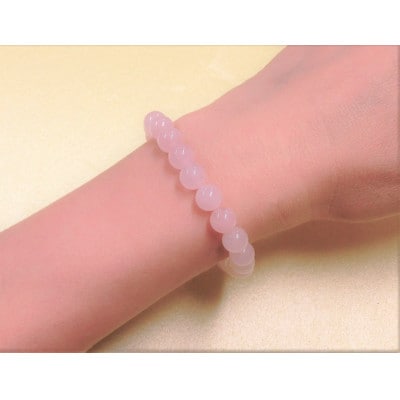 天然石ブレスレット(ローズクォーツ)