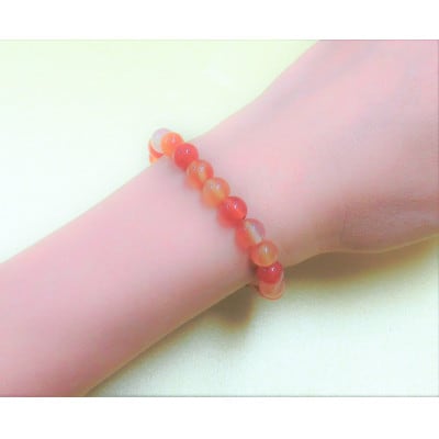 天然石ブレスレット(カーネリアン)