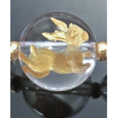 跳ねうさぎのブレスレット＆根付2点セット【配送不可地域：沖縄県】