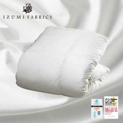 【クイーンサイズ】肌掛け羽毛布団　ポーランド産ホワイトマザーグースダウン95%　CILプラチナラベル