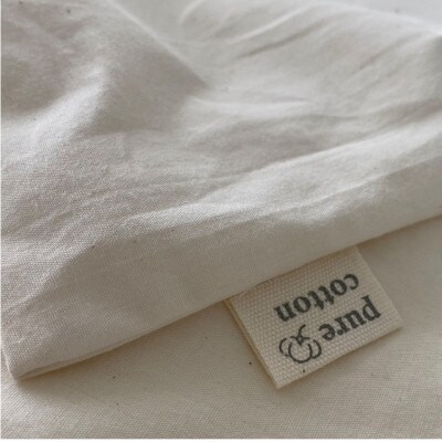 【セミロング】和泉木綿ピュアコットンまくらカバー(43×90cm)キナリ　PUMC-SL