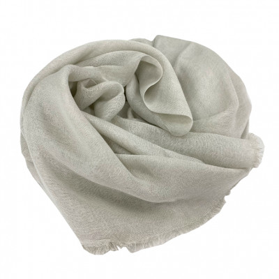 なめらかシルク使いの大判ストール(約100×185cm)ベージュ　STL-1　BE