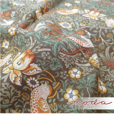 【ソファーパッド3.5人掛用50×175】ベストオブモリス  いちご泥棒BE　MR-5017I-BE