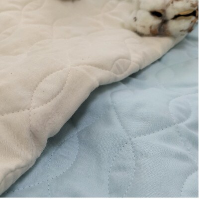 和泉木綿オーガニックコットン和晒2重ガーゼ枕パッド2枚組(50×60)OGG-5060-BL-2P