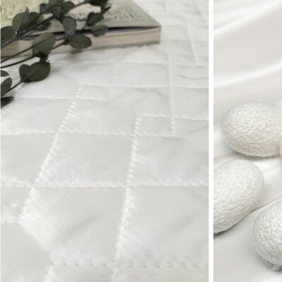 【Mサイズ 43×63cm】ピュアシルク枕パッド 1枚ホワイト  SCC-4363-WH