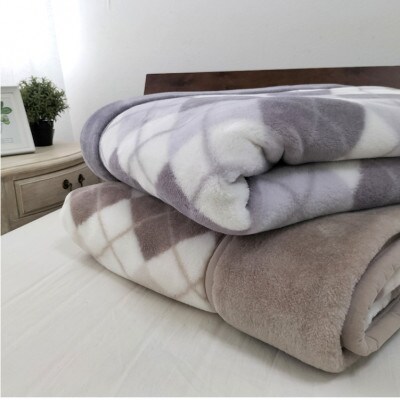 【ロング】 吸湿発熱ボリューム2枚合わせ毛布 140×220cm  2枚組  JM-2203L-2P