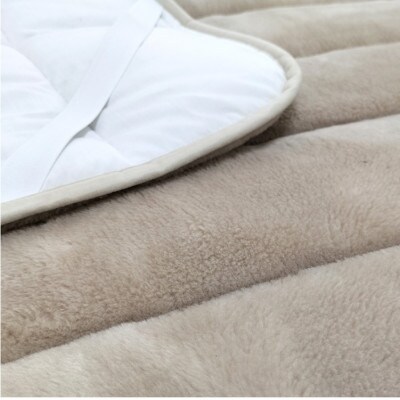 【シングルサイズ】吸湿発熱あったかボリューム敷パッド ベージュ1枚 HTP-40S-BE