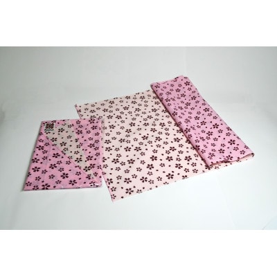 和泉木綿手ぬぐい(桜ちらし模様:桜色 )