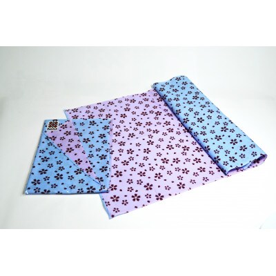 和泉木綿手ぬぐい(桜ちらし模様:水色 )