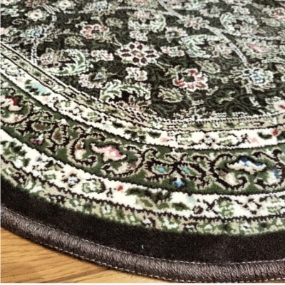 【楕円60×90cm】 洗える国産モケット織り玄関マット ブラウン(ポーロ円60×90BR)