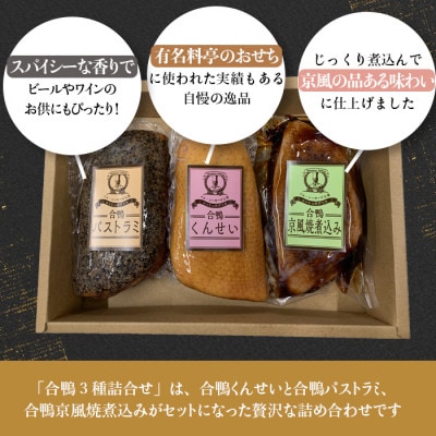 合鴨3種詰合せ【配送不可地域：離島】