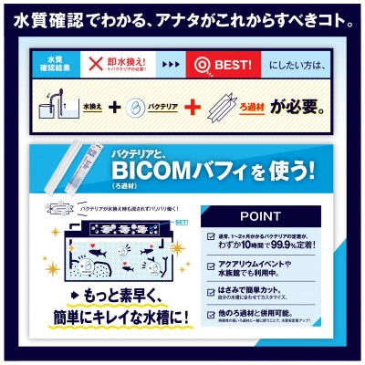 【バイコム】不織布濾材バフィ/バイコムバフィ(Bafi) 菊花棒状30cm1本入(IY012-SJ)