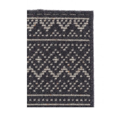 ウールラグ/Fisherman's Court NAVY×IVORY 60×40cm