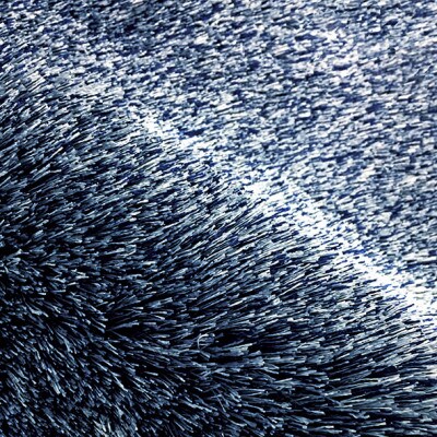 【200×250cm】ネオグラス 　カーペット 　ラグ　　カラー:ネイビー