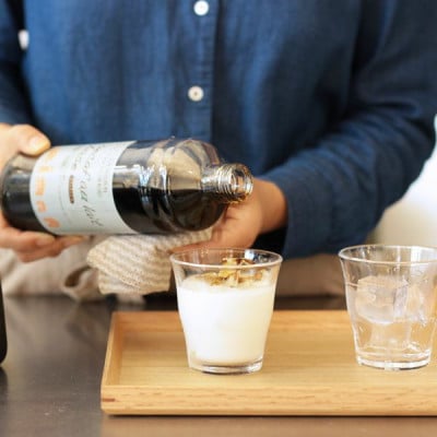 コーヒー　人気　カフェインレス　デカフェカフェオレベース【加糖】　600ml×6本　　自社焙煎