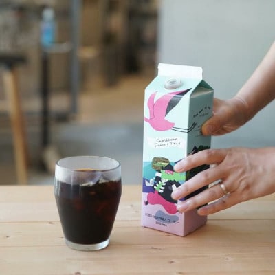 アイスコーヒー　カリビアントレジャーブレンド【無糖】　1,000ml×6本　　自社焙煎