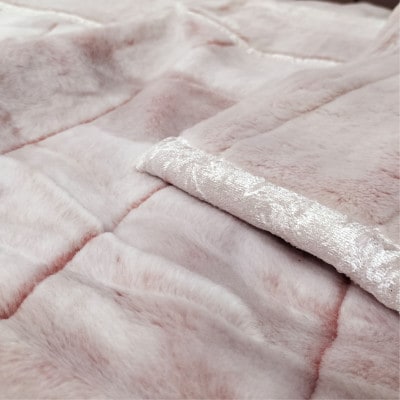 【シングルサイズ】贅沢フェイクファーボリューム毛布  ピンク  M-9900-PI