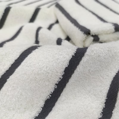 【バスタオル3枚組】オーガニックコットンバスタオル(60×120cm) しまふわグレー