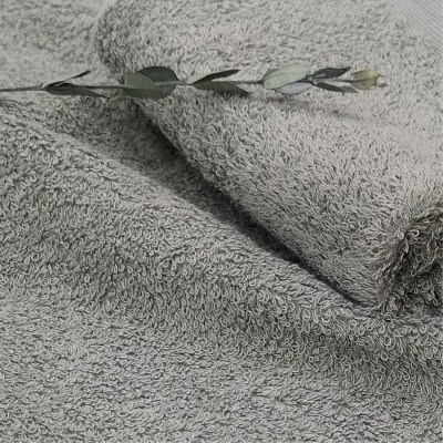 【フェイスタオル8枚組】オーガニックコットンフェイスタオル(34×80cm) 彩りグレー