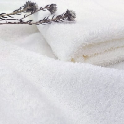 【フェイスタオル8枚組】オーガニックコットンフェイスタオル(34×80cm) 彩りホワイト