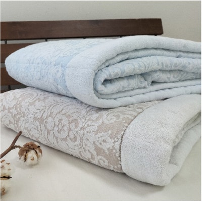 【2枚組】贅沢ジャガード織タオルふとん　シングルサイズ(140×190cm) SNF-13T-2P