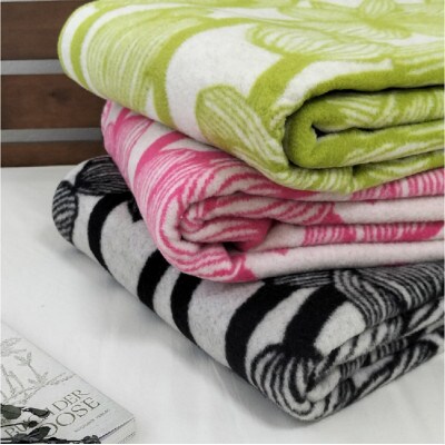 洗える!やわらかラムウール混 北欧調ブランケット シングル(140×200cm)ブラック