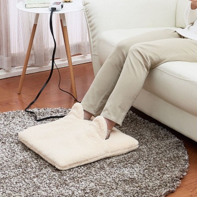 洗えるカバー付きホットマルチヒーター　アイボリー