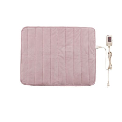 とろける肌触りのシルクタッチ あったかパーソナルマットショート　約100×80cm　ピンク