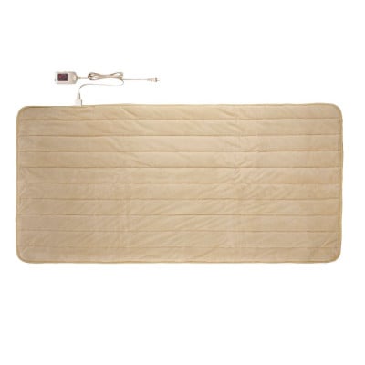 とろける肌触りのシルクタッチ あったかパーソナルマットロング　約100×200cm　アイボリー