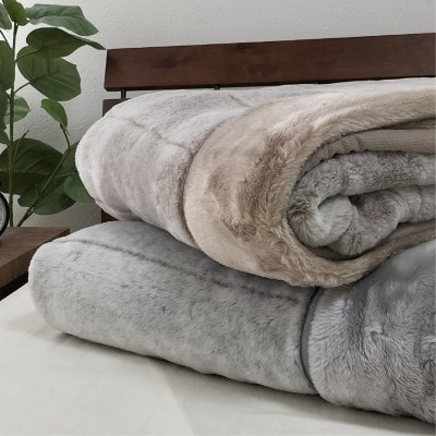 【シングルサイズ2枚組】吸湿発熱リッチファー2枚合わせ毛布 JY-2401-2P