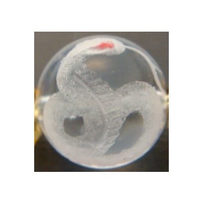 開運蛇・アメジスト干支ブレスレット【配送不可地域：沖縄県】