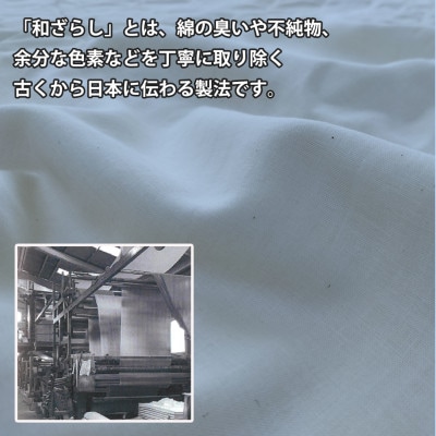 【ダブル2点セット】やわらか和晒しガーゼ 綿100%寝具カバー2点セット(ブルー) 774