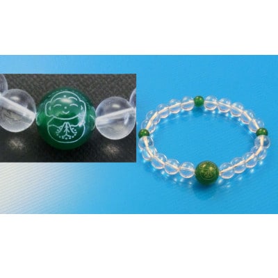 お地蔵様の御利益ブレス 緑めのう