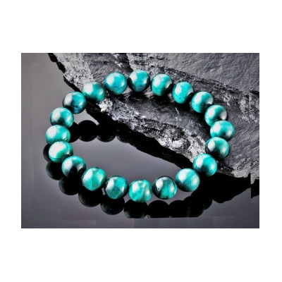 マリンブルータイガーアイブレスレット【配送不可地域：沖縄県】