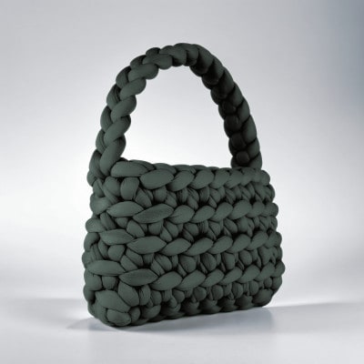 ダークグレー バゲット バッグ