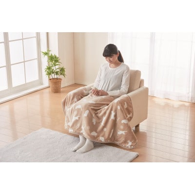 あったか電気ブランケット(ベージュ)(約140×70cm)