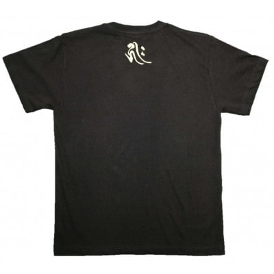 手描きTシャツ 仏画 十一面千手観音 黒 (半袖 Lサイズ)